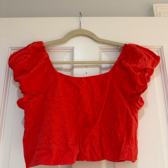 Lulu's Red Crop Top - Picture 3 of 3
